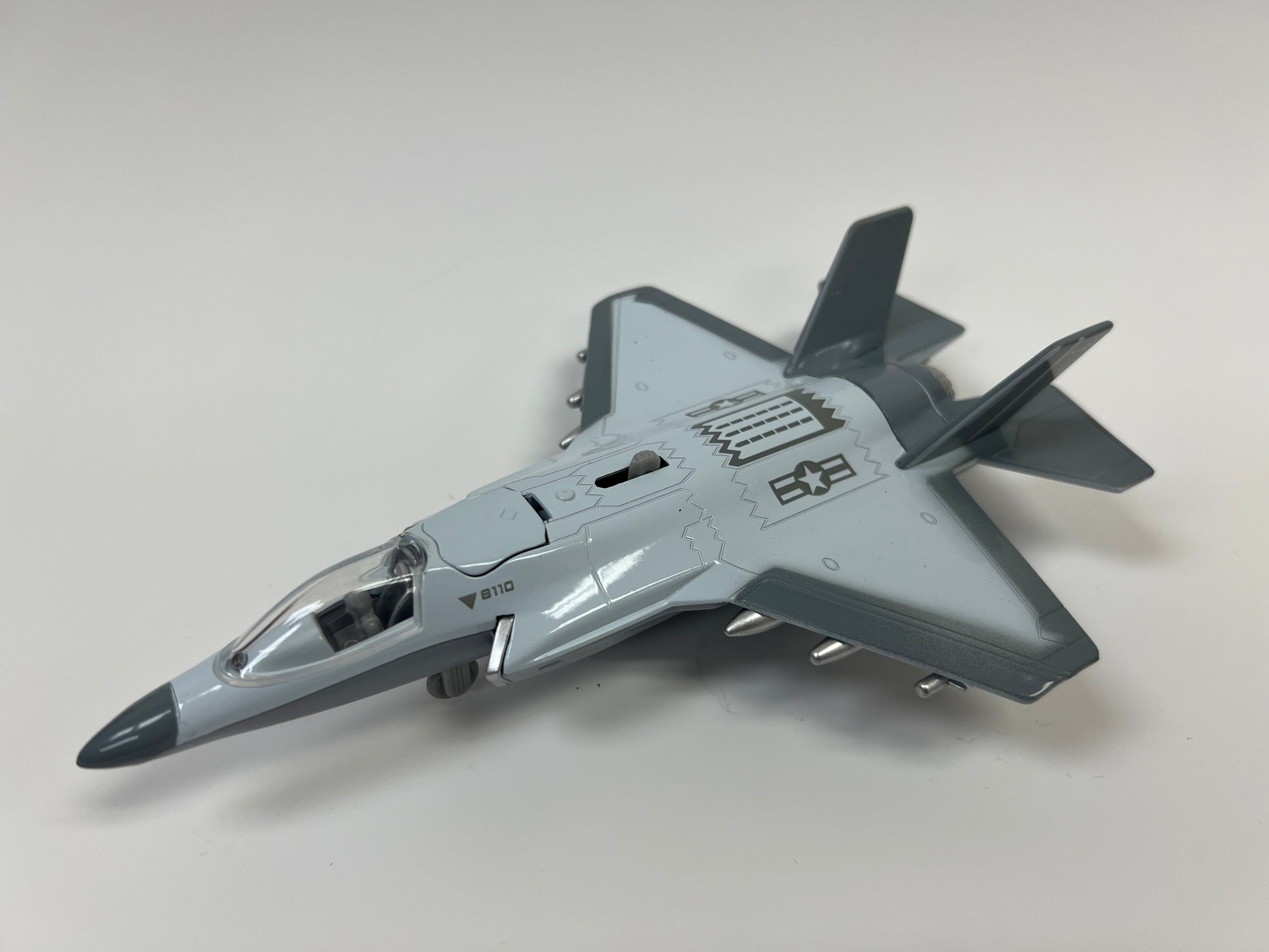 Diecast Pull - Back Toy F - 35 Lightning II W/Sound