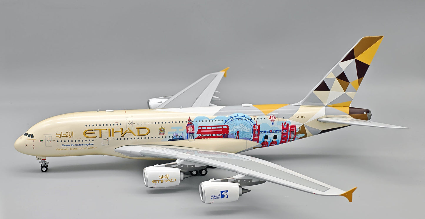 Pre-Order InFlight200 IF380EY0826 1:200 Etihad Airways Airbus A380-861 A6-APE "Choose the United Kingdom"
