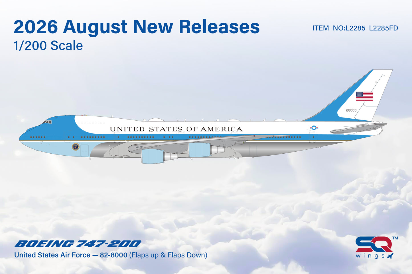 L2285 FD  B747-200  82-8000