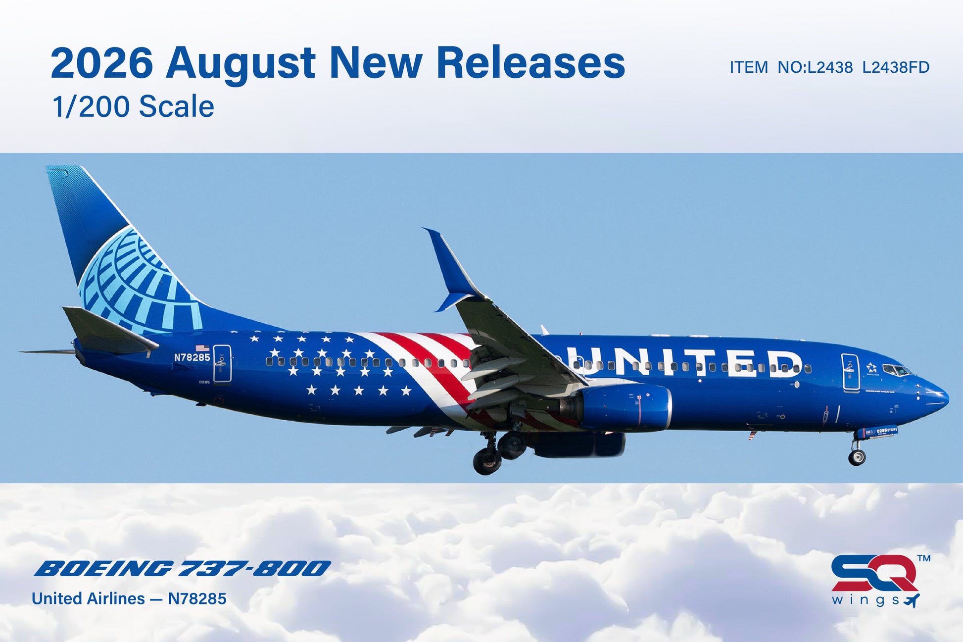 L2438 FD  B737-800  N78285