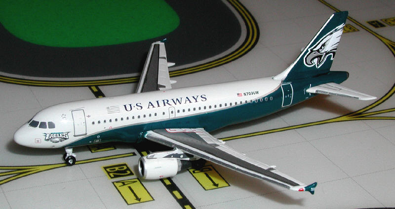 Gemini Jets MISCA319 1:400 US Airways A319 "Philadelphia Eagles" White Box