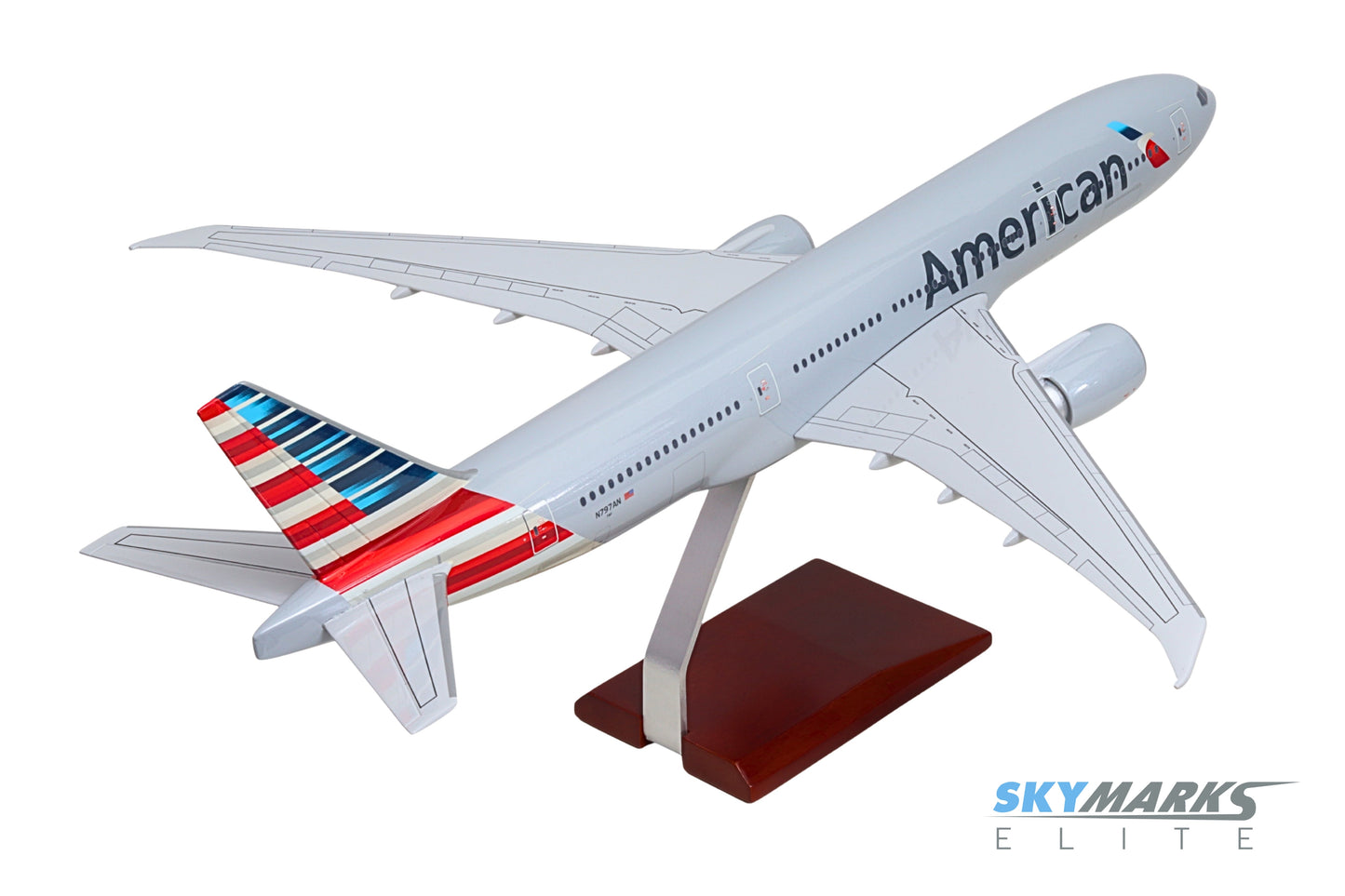 SkyMarks Elite SKG47100 1:100 American Airlines 777-200 N797AN