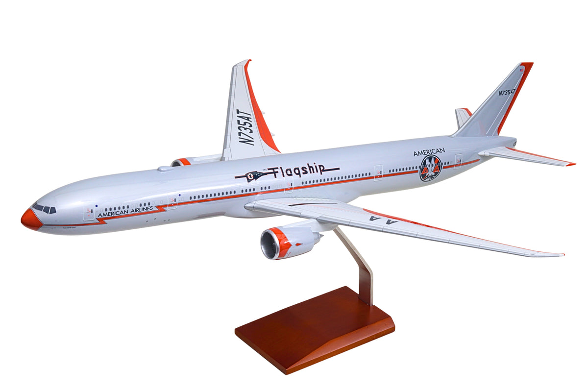 Pre-order SkyMarks Elite SKG79100 1:100 American Airlines 777-300 Flagship American Airlines 100 Years N735AT