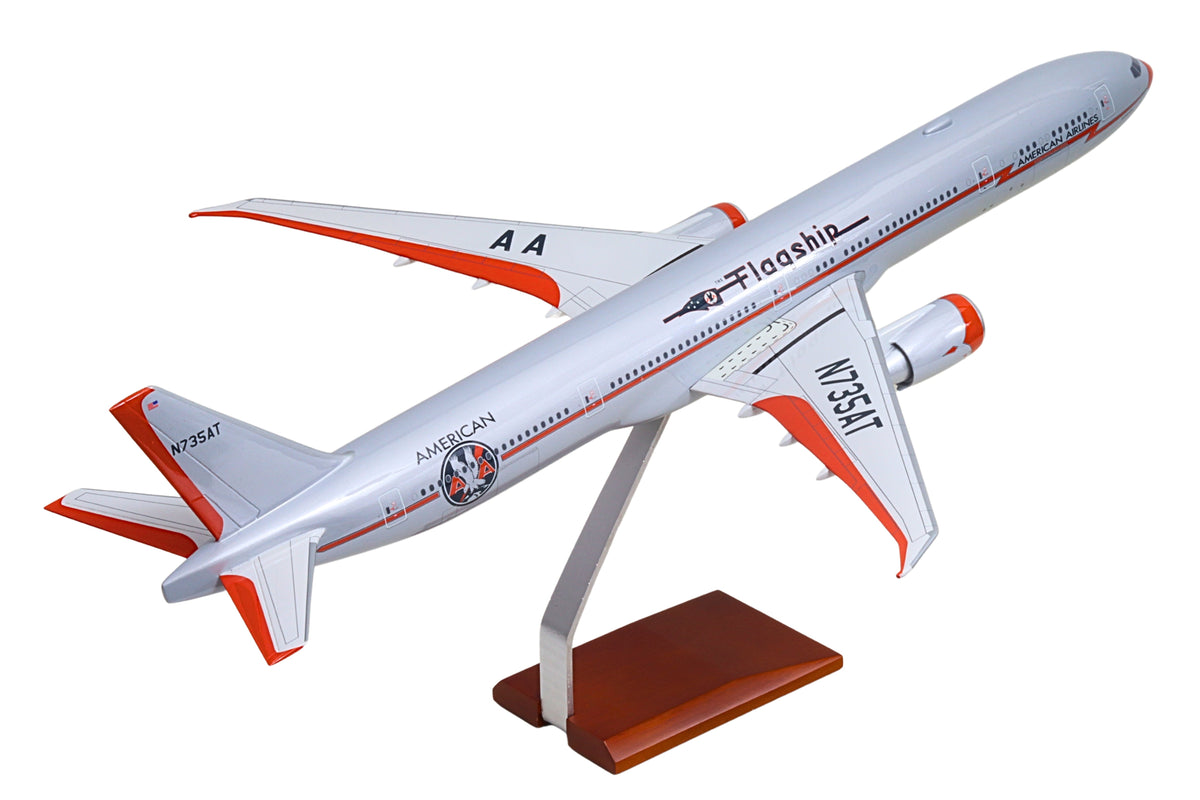 Pre-order SkyMarks Elite SKG79100 1:100 American Airlines 777-300 Flagship American Airlines 100 Years N735AT