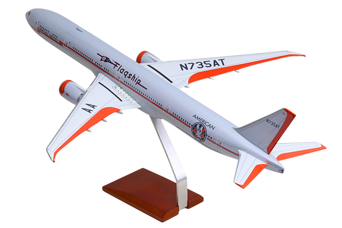 Pre-order SkyMarks Elite SKG79100 1:100 American Airlines 777-300 Flagship American Airlines 100 Years N735AT