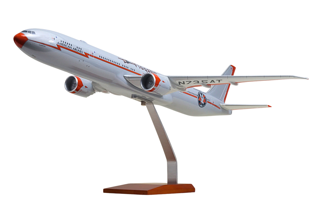 Pre-order SkyMarks Elite SKG79100 1:100 American Airlines 777-300 Flagship American Airlines 100 Years N735AT