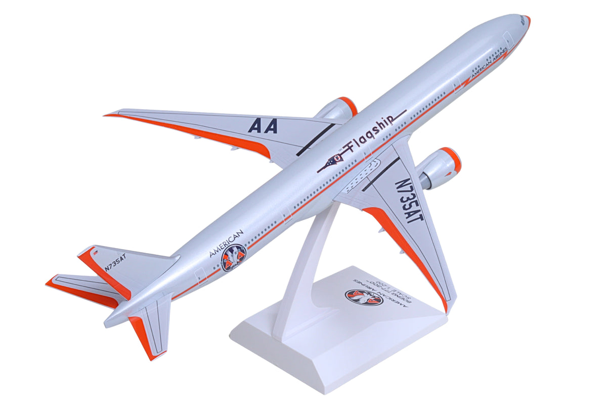 Pre-Order SkyMarks SKR1189 1:200 Boeing 777-300 American Airlines 100 Years Flagship N735AT