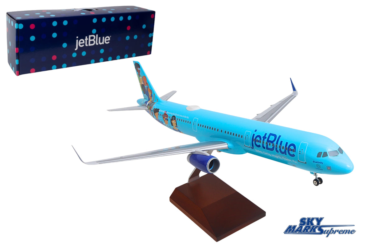 SkyMarks Elite SKR8388 1:100 JetBlue Airbus A321 N970JB BlueUnity