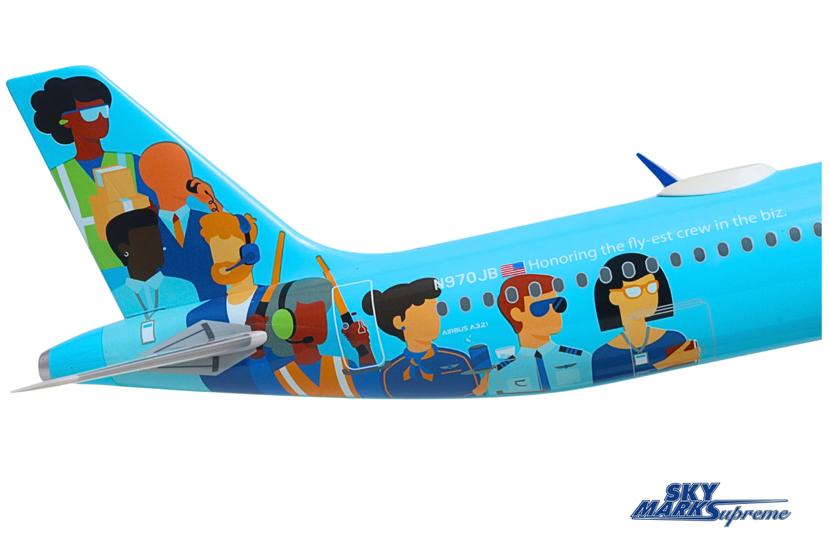 SkyMarks Elite SKR8388 1:100 JetBlue Airbus A321 N970JB BlueUnity