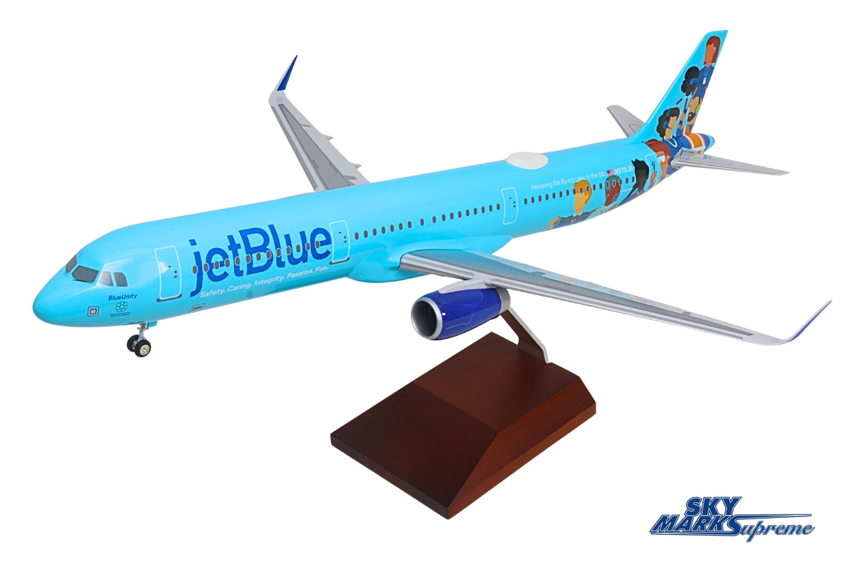 SkyMarks Elite SKR8388 1:100 JetBlue Airbus A321 N970JB BlueUnity