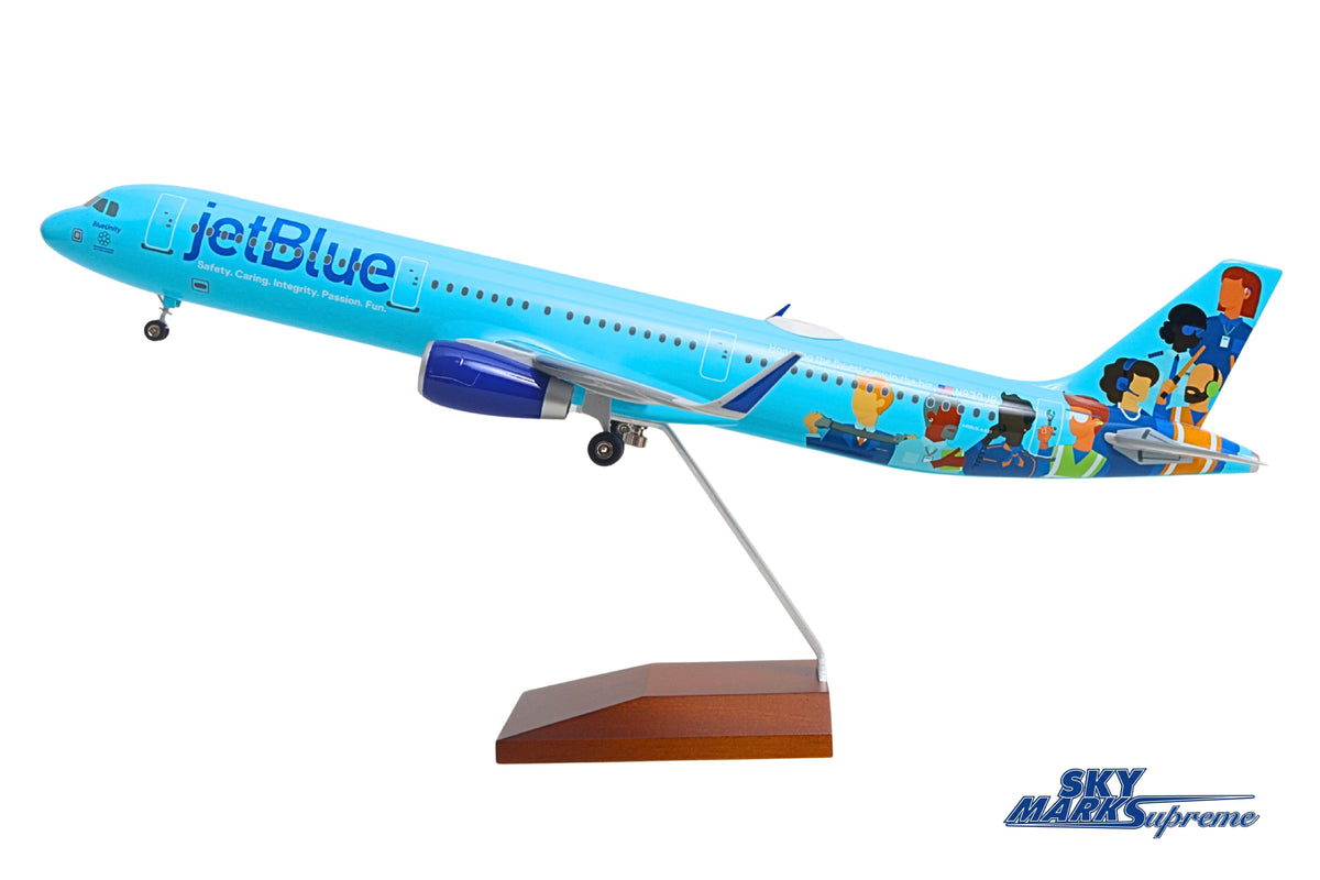 SkyMarks Elite SKR8388 1:100 JetBlue Airbus A321 N970JB BlueUnity