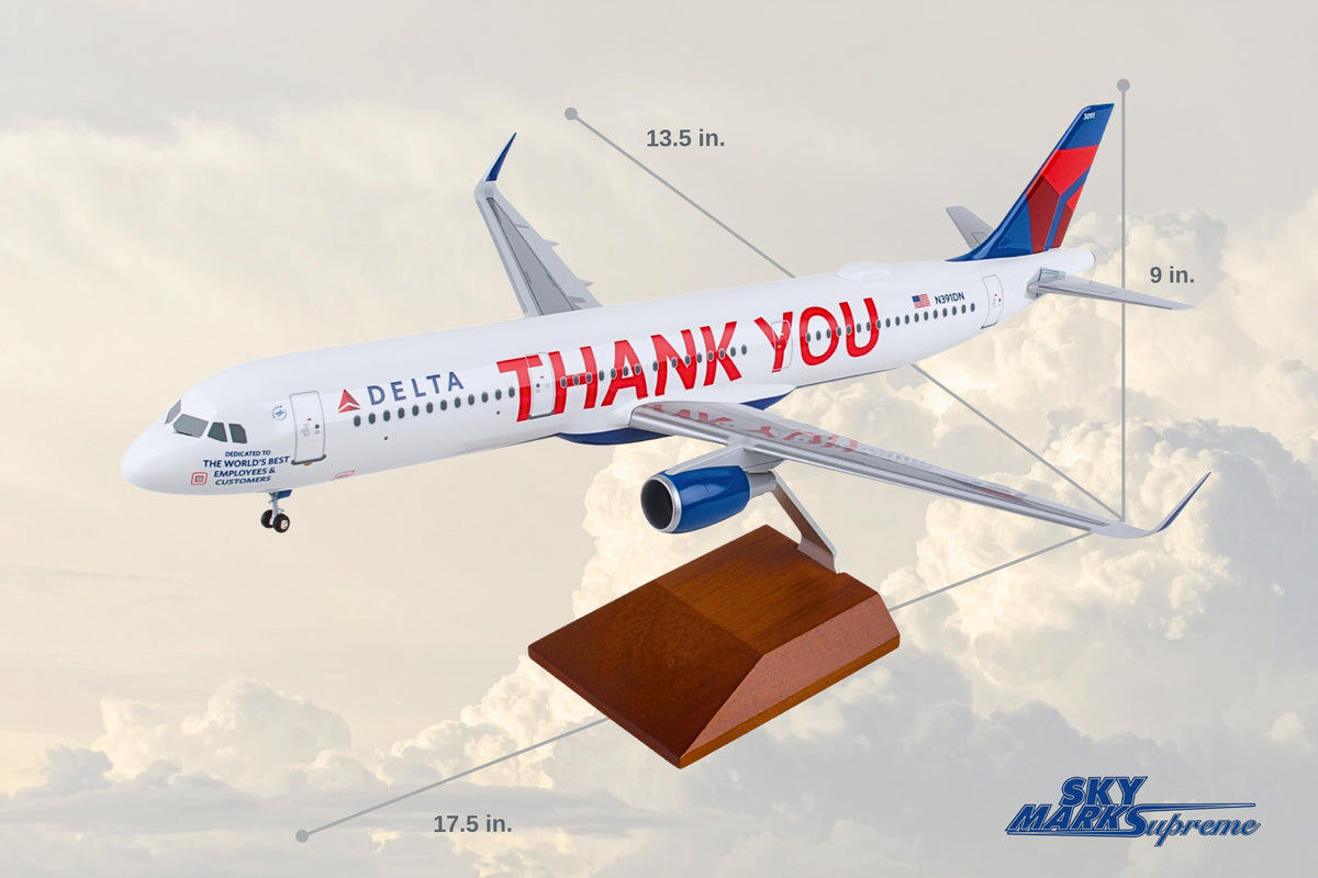 SkyMarks Elite SKR8425 1:100 Delta Air Lines Airbus A321 Thank You