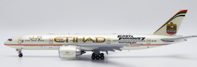 JC Wings JC4ETD0111 1:400 Etihad Airways B777-200LR A6-LRE "Fast & Furious 7"