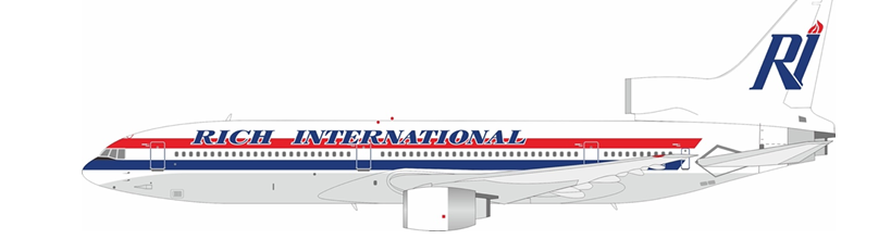 Pre-Order Inflight IF1011JN0424 1:200 Rich International Airways Lockheed L-1011-385-1 TriStar 1 N302MB
