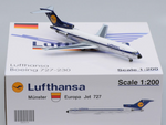 JC Wings XX2810 1:200 Lufthansa Boeing 727-200 D-ABFI