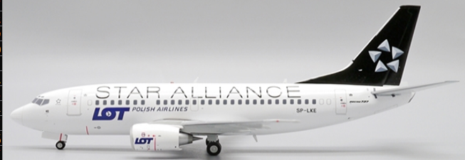 Pre-Order JC Wings XX20236 1:200 1/200 LOT Polish Airlines Boeing 737-500 "Star Alliance" Reg: SP-LKE With Stand