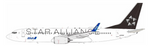 Pre-Order JFox JF-737-8-043 1:200 All Nippon Airways Boeing 737-881 (WL) Star Alliance JA51AN
