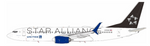 Pre-Order JFox JF-737-8-044 1:200 United Airlines Boeing 737-824 (WL) Star Alliance N76516