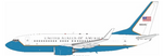 Pre-Order JFox JF-737-7-003 1:200 United Status Air Force C-40C 09-0540