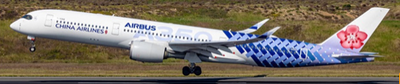 Pre-Order KJ Models KJ-A359-239 1:200 B-18918 China Airlines Airbus A350-941 "Carbon Fibre Livery"