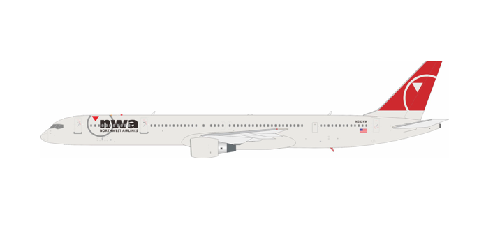 Pre-Order B-Models B-753-NW-592 1:200 Northwest Airlines Boeing 757-351 N592NW