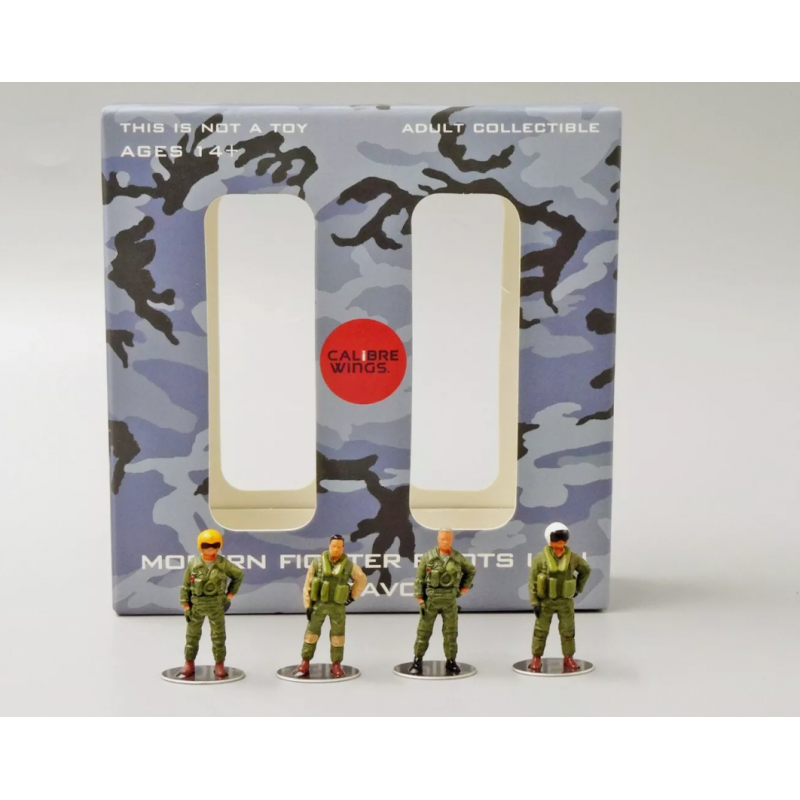 Calibre Wings CA72WS02 1:72 USN 4 Piece Pilot Figure Set
