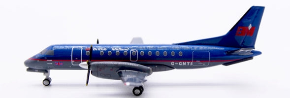 Pre-Order JC Wings XX40237 1:400 British Midland Airways Saab 340B Reg: G-GNTI