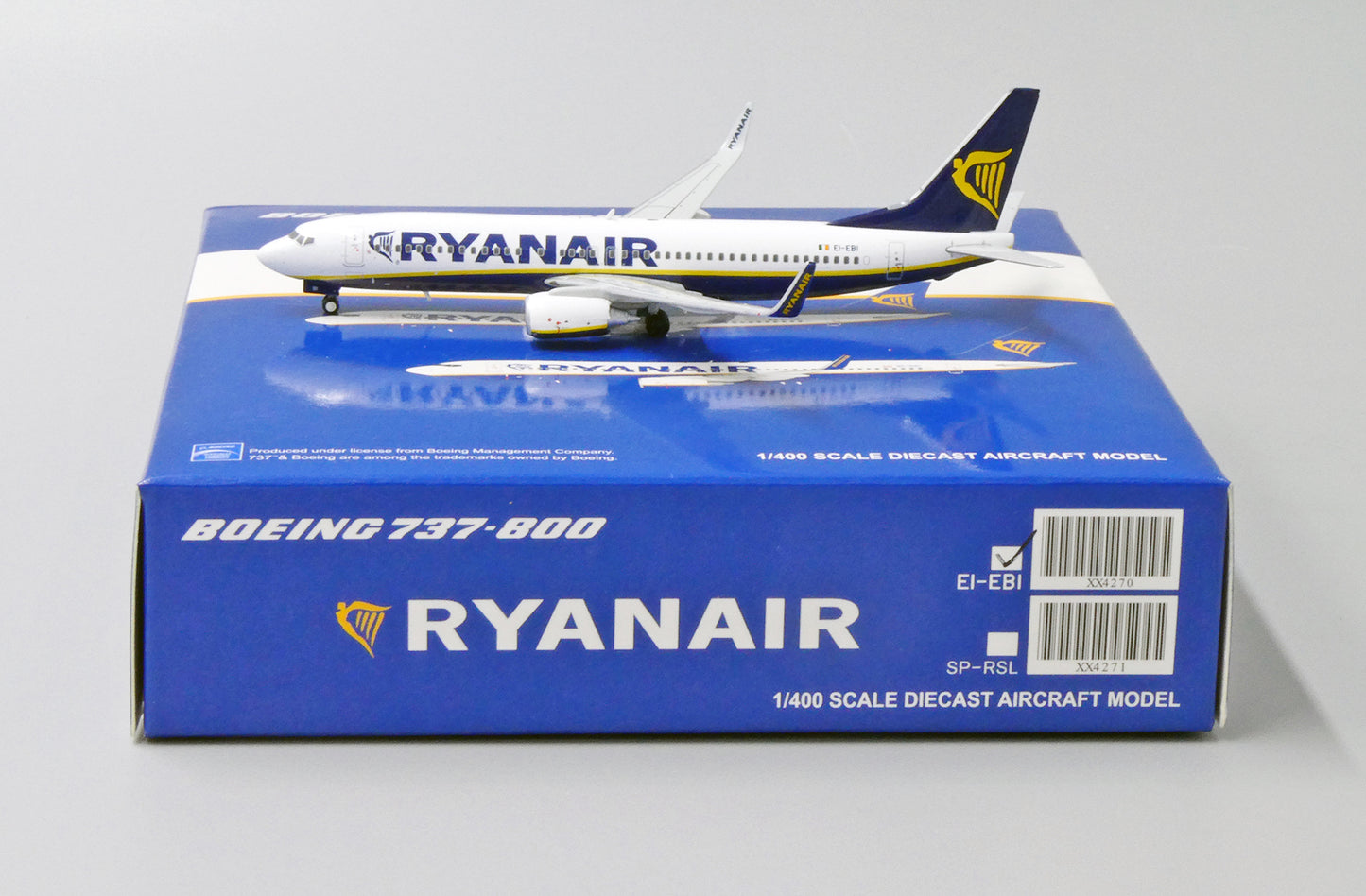 JC Wings XX4270 1:400 RyanAir Boeing 737-800