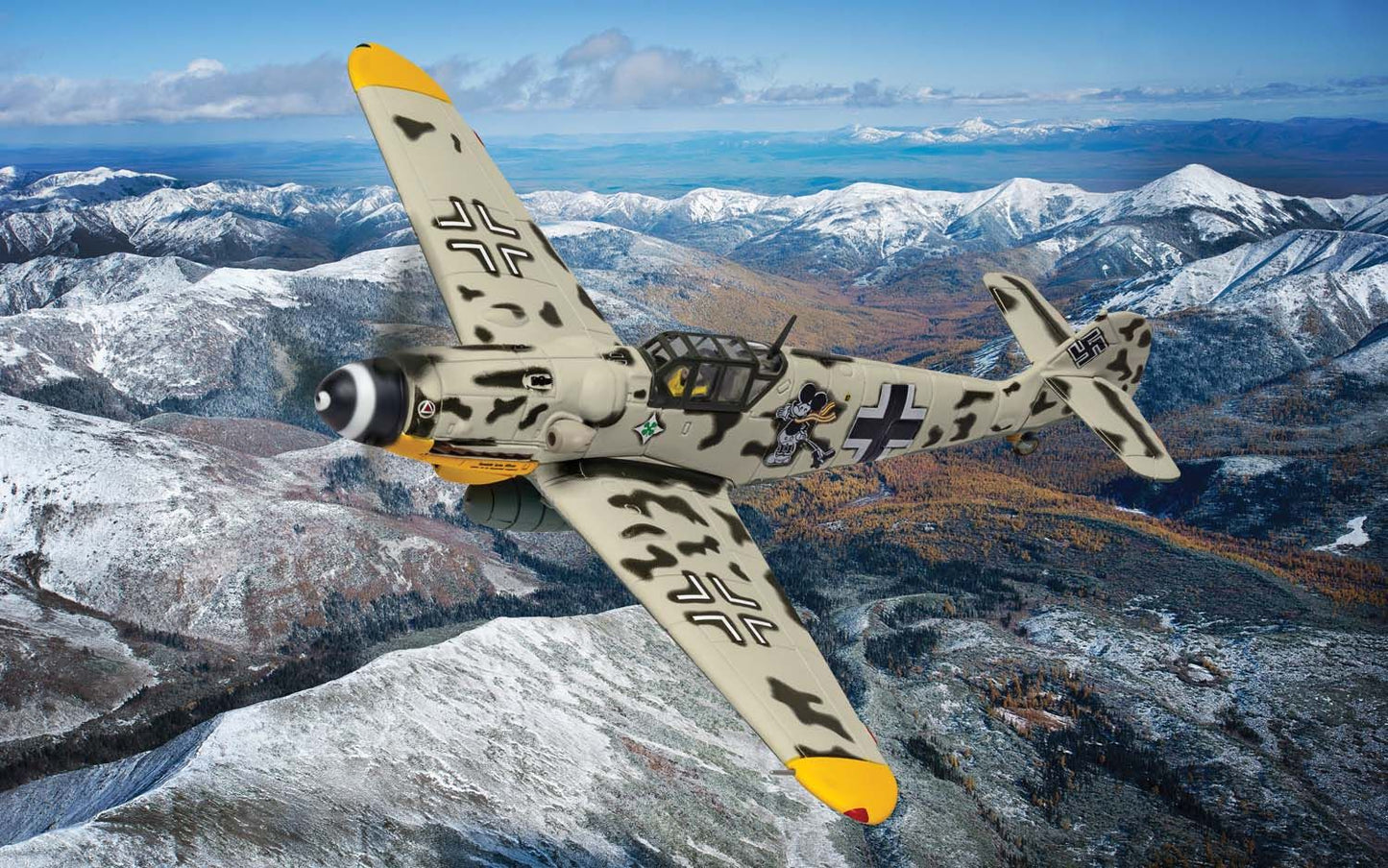 Corgi AA27110 1:72 Messerschmitt Bf 109G-6 - 'Mickey Mouse'