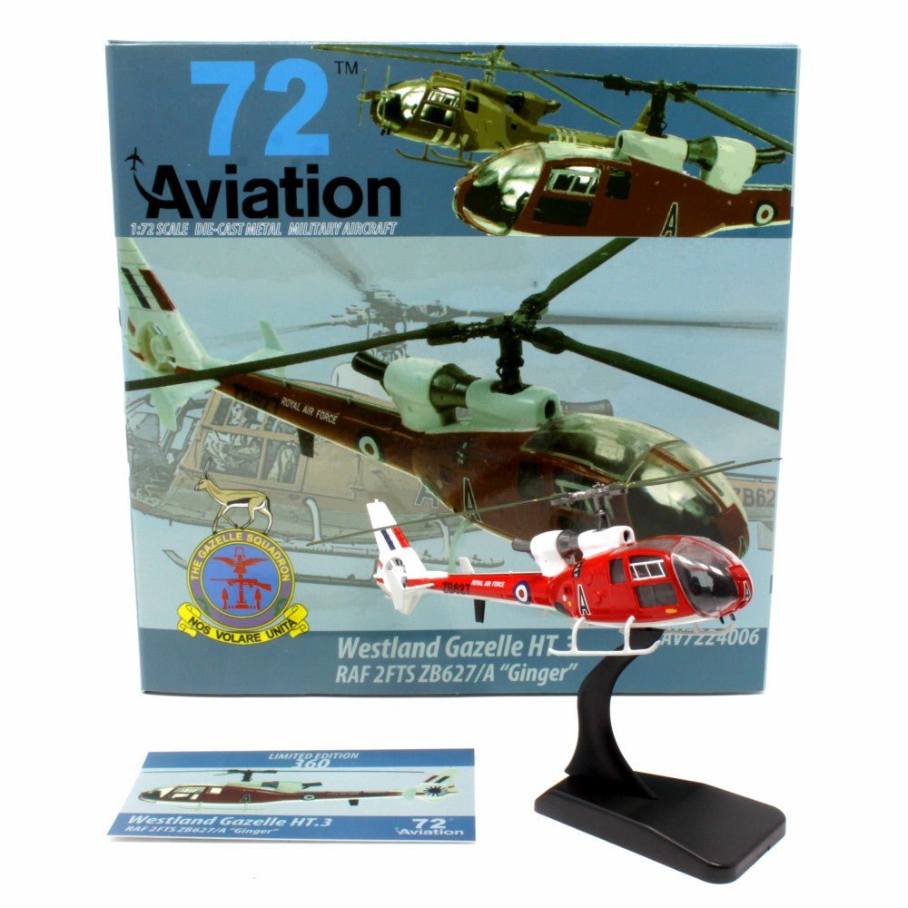 Aviation 72 AV72 - 24006 1:72 Westland Gazelle HT.3 – ZB627 "Ginger," No. 2 Flying Training School, Royal Air Force