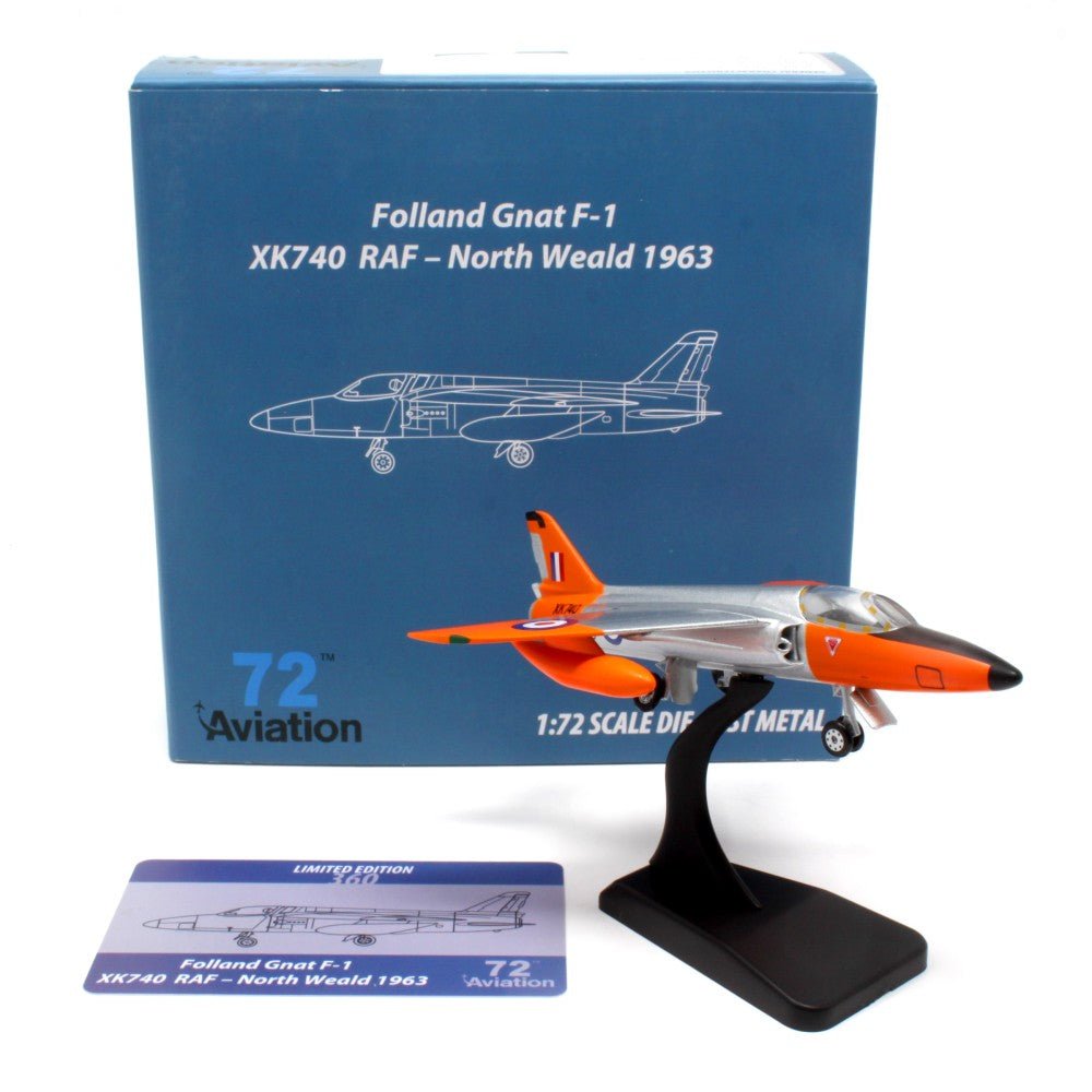 Aviation 72 AV72 - 28002 1:72 Folland Gnat F.1 – XK740, RAF North Weald, June 1963 (Solent Sky Museum)