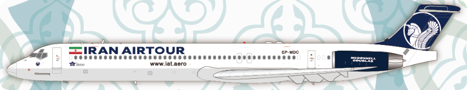 Jet-X Models JX024-2-007 1:200 Iran Air Tour MD-82 EP-MDC