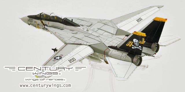 Century Wings 001619 1:72 F - 14A Tomcat US NAVY VF - 84 JOLLY ROGERS AJ200 1978 USS NIMITZ (Flap & Slat Down)