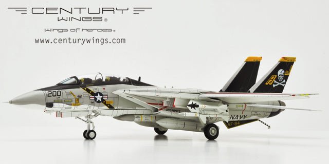 Century Wings 001619 1:72 F - 14A Tomcat US NAVY VF - 84 JOLLY ROGERS AJ200 1978 USS NIMITZ (Flap & Slat Down)