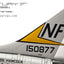 Century Wings 001639 1:72 F - 8E Crusader US Navy VF - 53 Iron Angels NF201 1967(Flaps down Version)