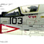 Century Wings 601475 1:72 F - 8E CRUSADER US NAVY VF - 211 FIGHTING CHECKMATES NP103 1966 (Flap Down Version)