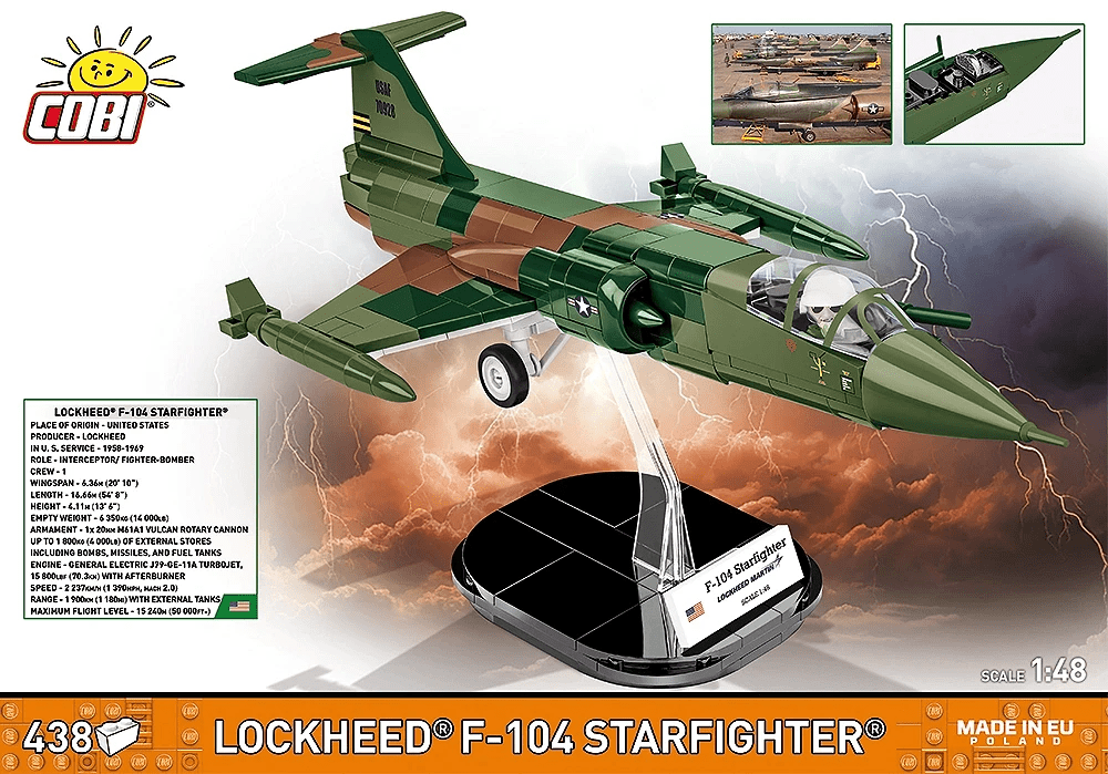 Cobi 2426 1:48 Lockheed F - 104 Starfighter