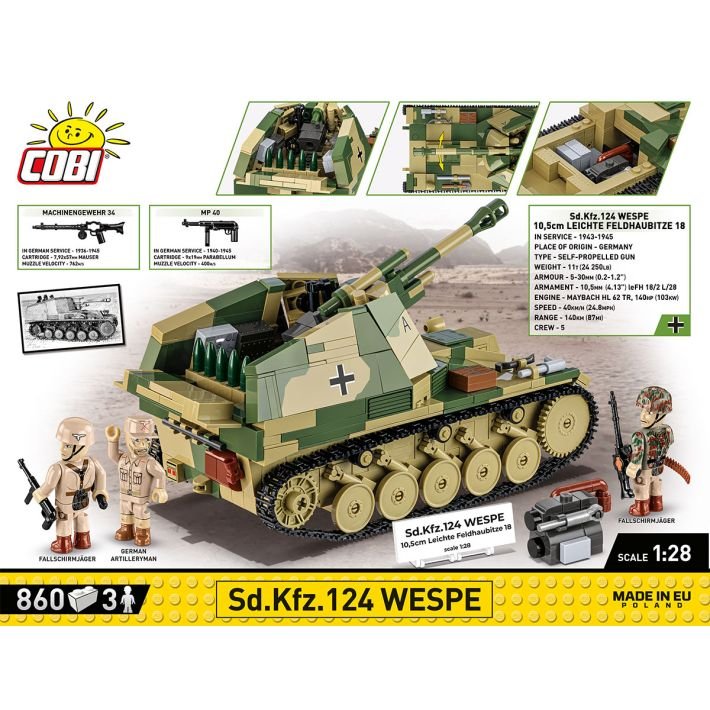 COBI 2598 Sd.Kfz.124 Wespe - Executive Edition