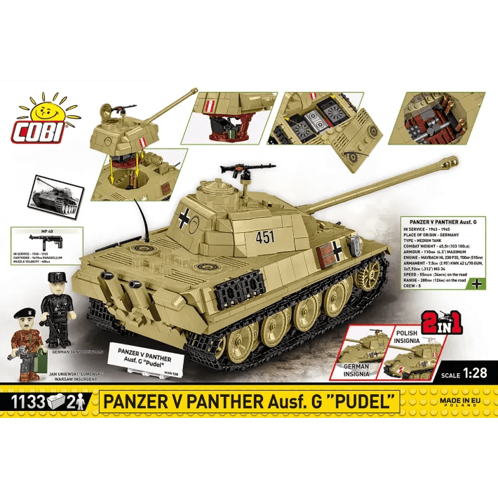 COBI 2655 Panzer V Panther Ausf. G "Pudel"