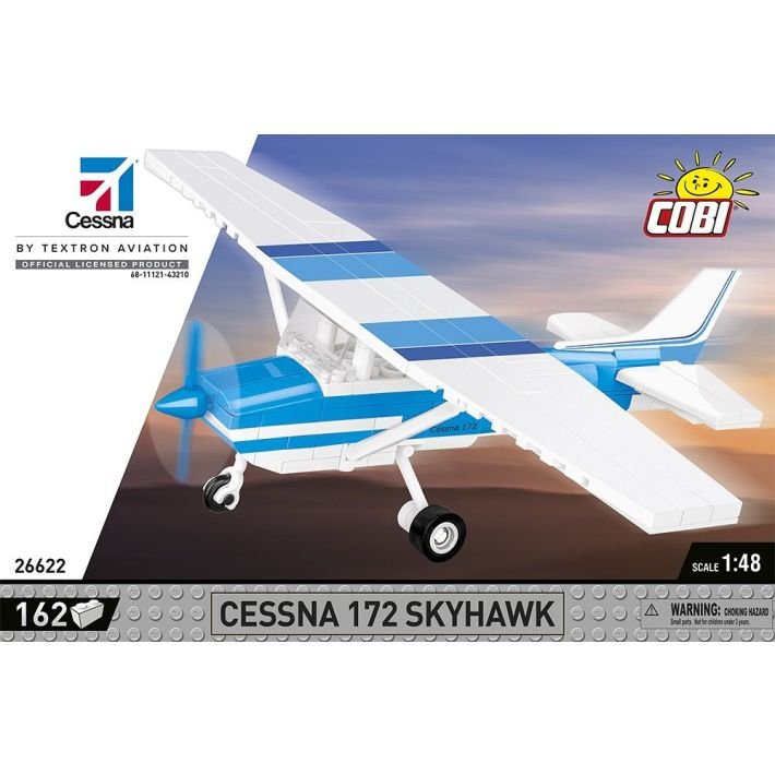 Cobi 26622 Cessna 172 Skyhawk - White - Blue