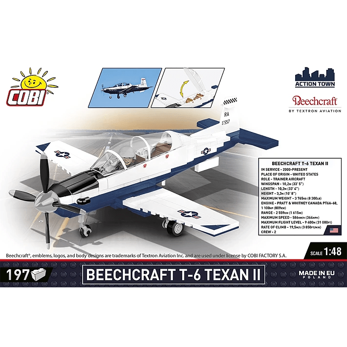 Cobi 26624 CIVIL AIRCRAFT /26624/ BEECHCRAFT T - 6