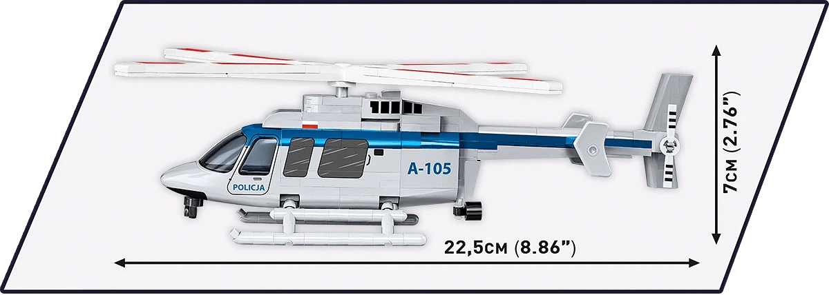 Cobi 26628 1:48 Bell 407 Policja