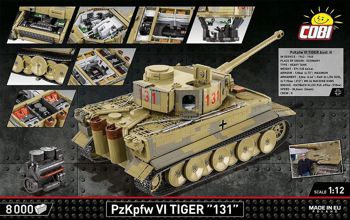 Cobi 2801 PzKpfw VI Tiger "131" Executive Edition 8000pcs