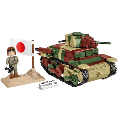 Cobi 3115 WWII Type 95 Ha - Go Japanese Tank