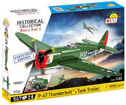 Cobi 5736 P - 47 Thunderbolt & Tank Trailer