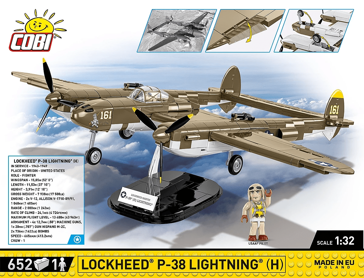 Cobi 5763 1:32 Lockheed P - 38H Lightning