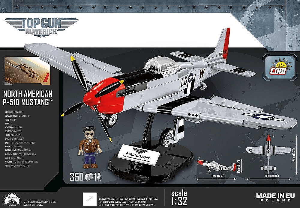 Cobi 5846 1:32 Top Gun P - 51D Mustang