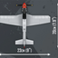 Cobi 5847 1:48 Top Gun P - 51D Mustang