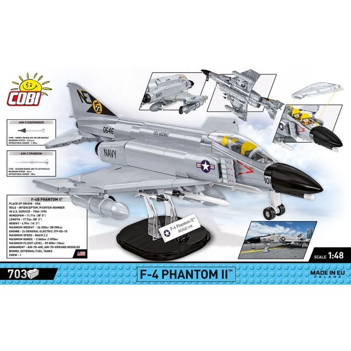 COBI 5897 F - 4 Phantom II Jet Fighter USS Midway