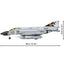 COBI 5897 F - 4 Phantom II Jet Fighter USS Midway